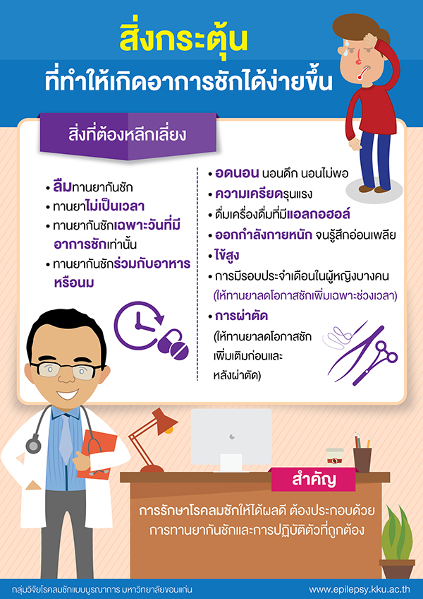 สิ่งกระตุ้นที่ทำให้ชักได้ง่ายขึ้น