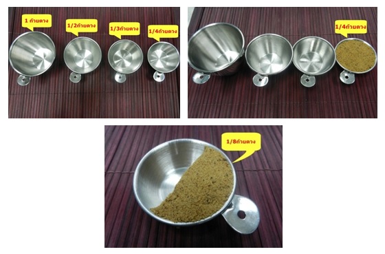 วิธีการใช้ถ้วยตวงของแห้ง วิธีการใช้ถ้วยตวงของแห้ง